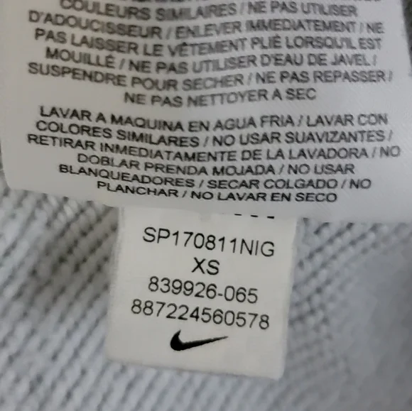 Nike versa dri fit open back gray sweatshirt size XS - Picture 8 of 8